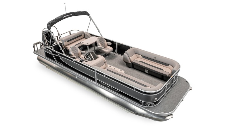 2023 Vectra 25' RL Performance Configuration Black Pontoon Boat with 200HP V6 Mercury 4 Stroke Engine